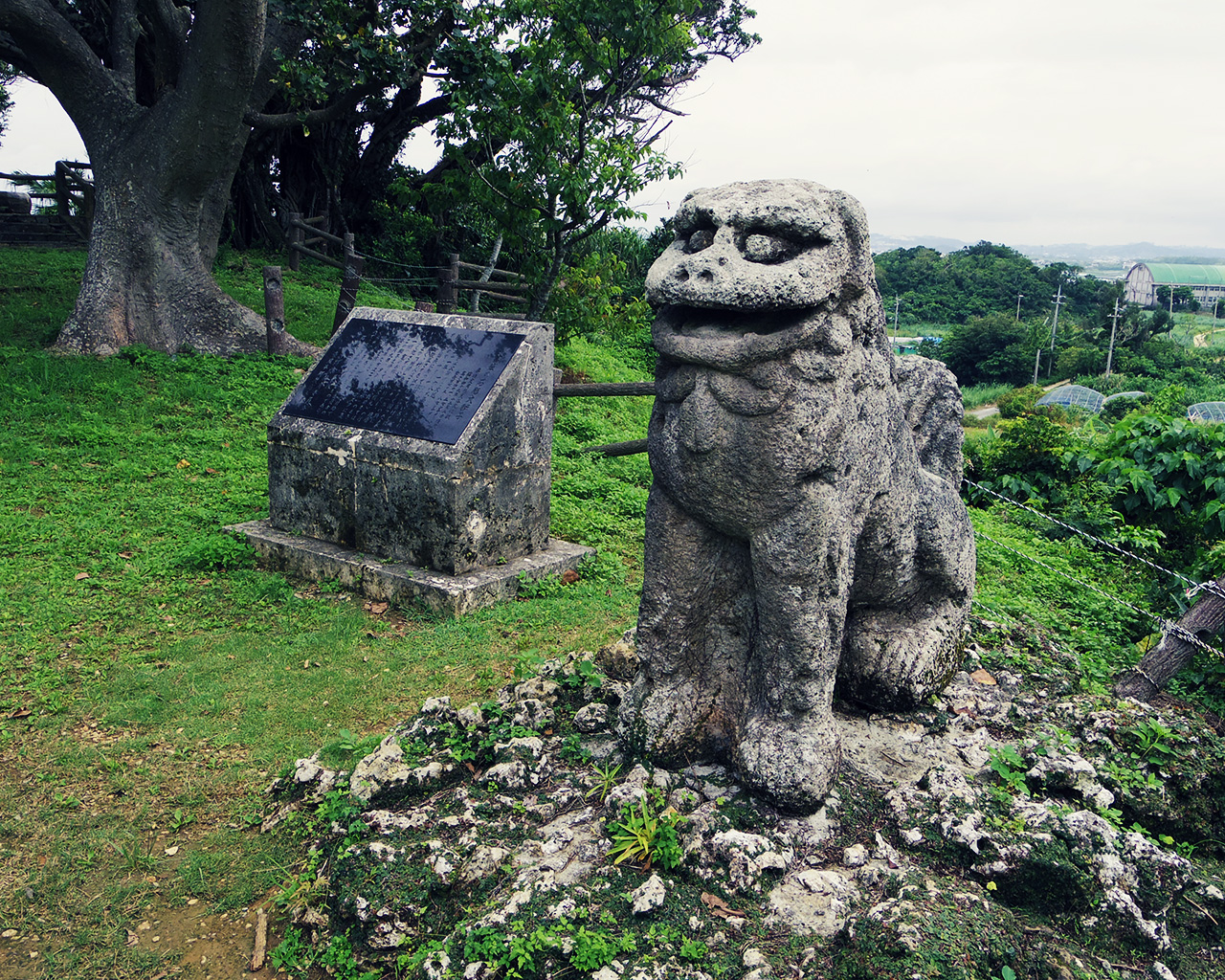 富盛の石彫大獅子